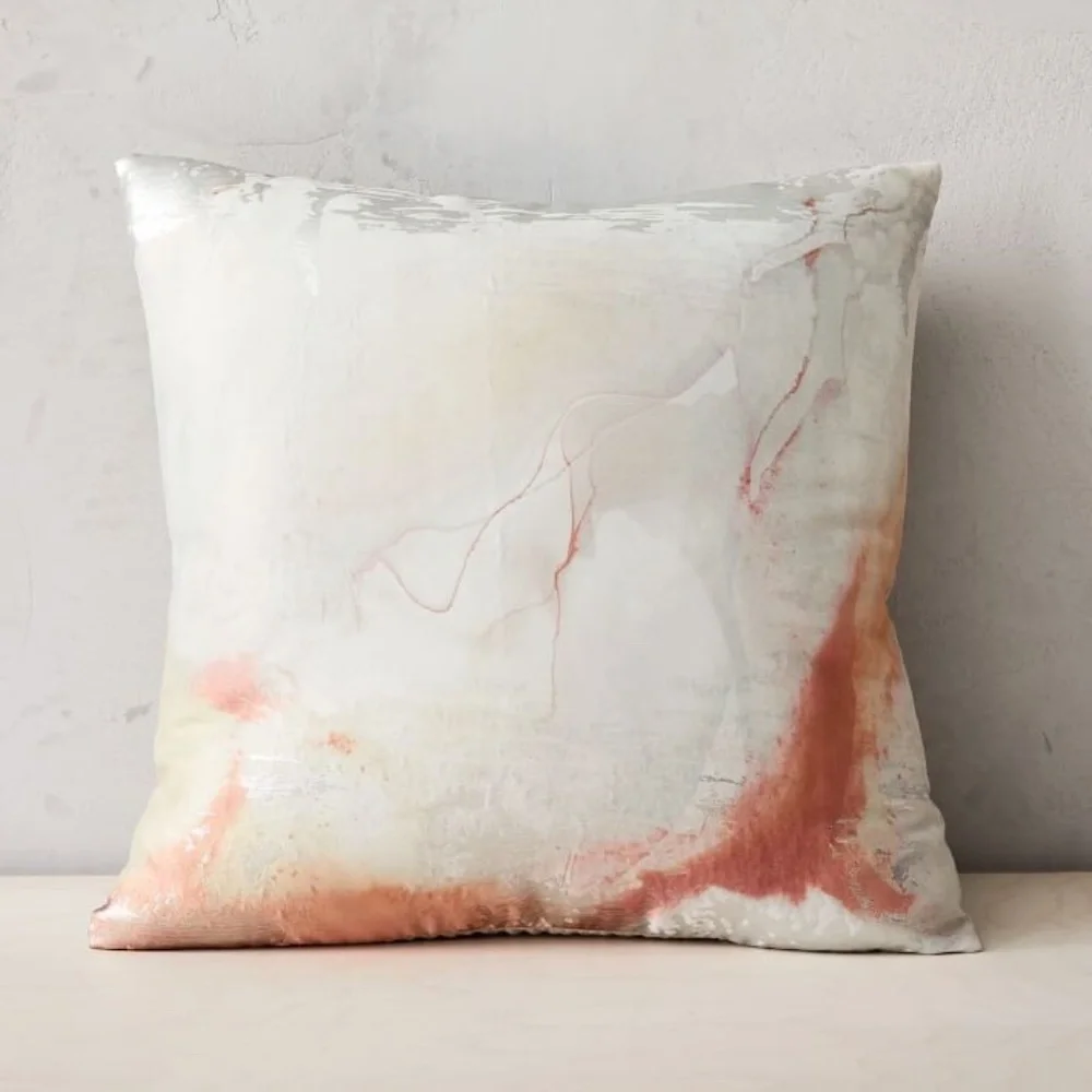 New West Elm Airy Brocade Pillow Cover